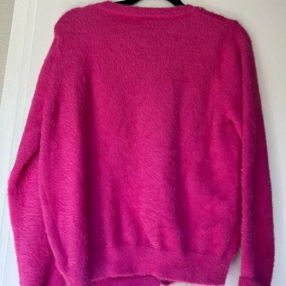 Nanette Lepore. Fuchsia cardigan  pit 21 length 23 - Picture 2 of 7